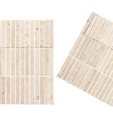 Travertine Classic Honed KitKat Stone Mosaic