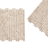 Travertine Classic Honed Pompeii Stone Mosaic