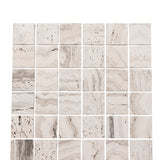 Travertine White Square Stone Mosaic