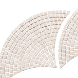 Botticino Tumbled Roman Fan Stone Mosaic