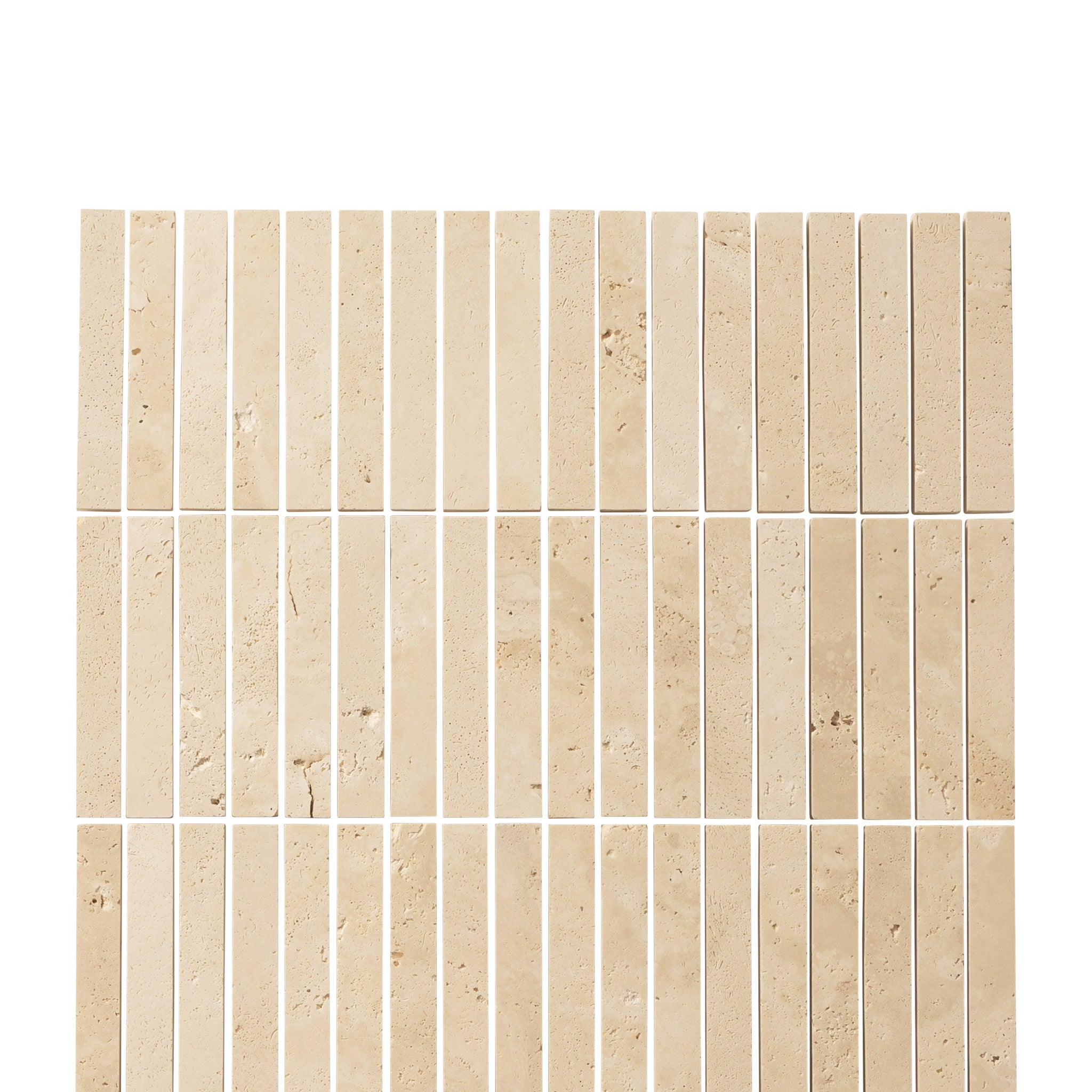Travertine Cream Honed KitKat Stone Mosaic – The Design Palette