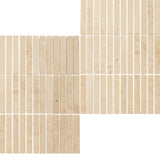 Travertine Cream Honed KitKat Stone Mosaic