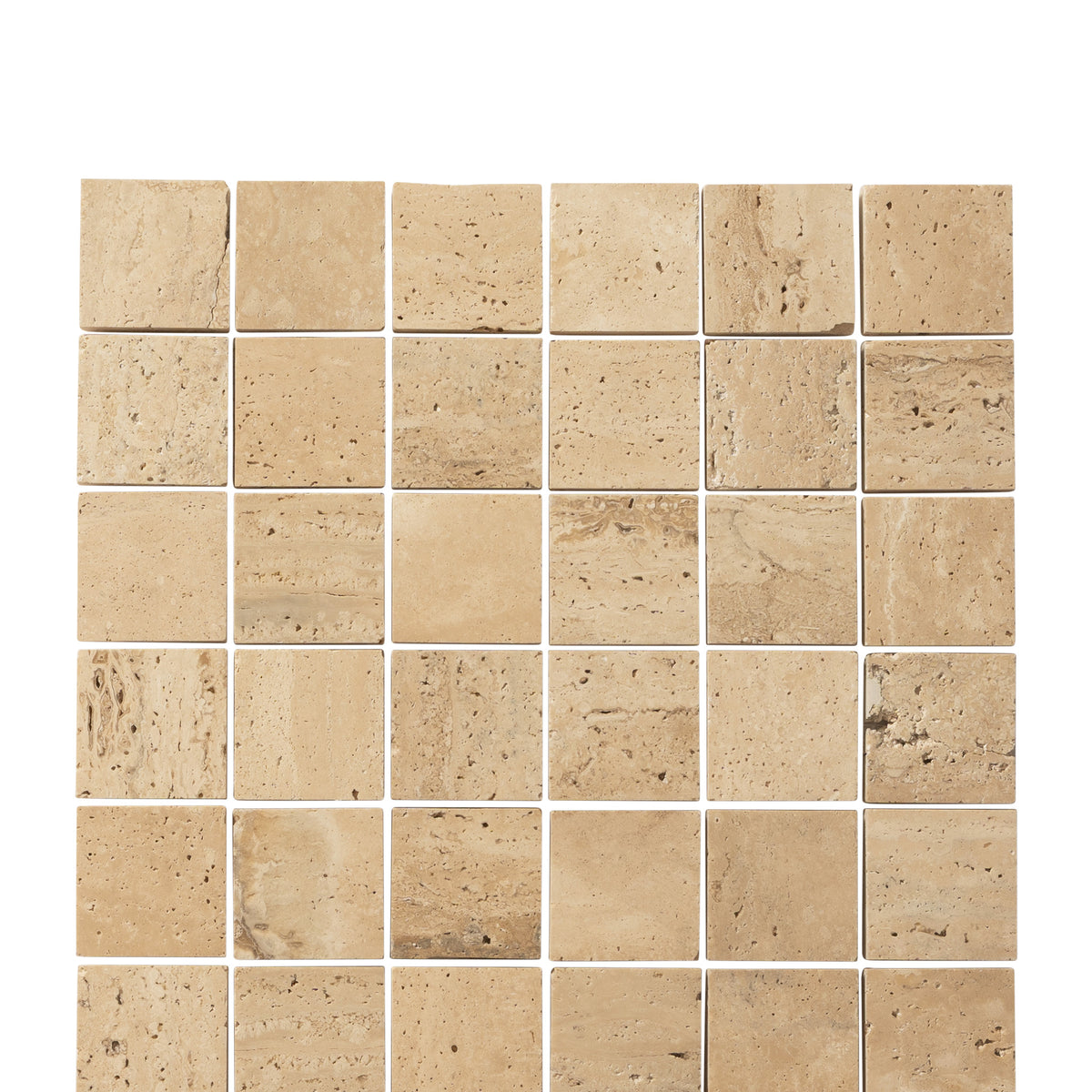 Travertine Cream White Stone Mosaic