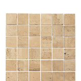 Travertine Cream White Stone Mosaic