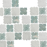Notre Dame Carrara & Taj Green Stone Mosaic