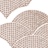 Powder Pink Tumbled Mini Fan Stone Mosaic