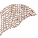 Powder Pink Tumbled Mini Fan Stone Mosaic