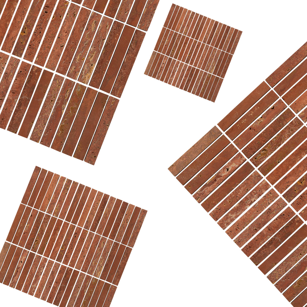 Red Earth KitKat Stone Mosaic