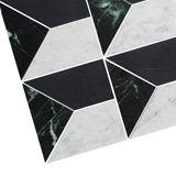 Art Deco Tre Tempesta Stone Mosaic