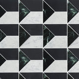 Art Deco Tre Tempesta Stone Mosaic