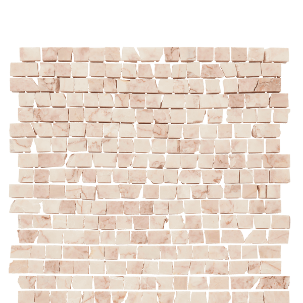Powder Pink Pompeii Honed Stone Mosaic