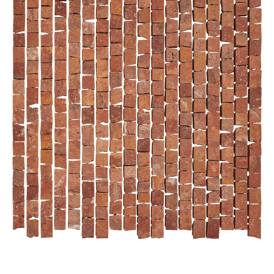 Red Earth Pompeii Stone Mosaic