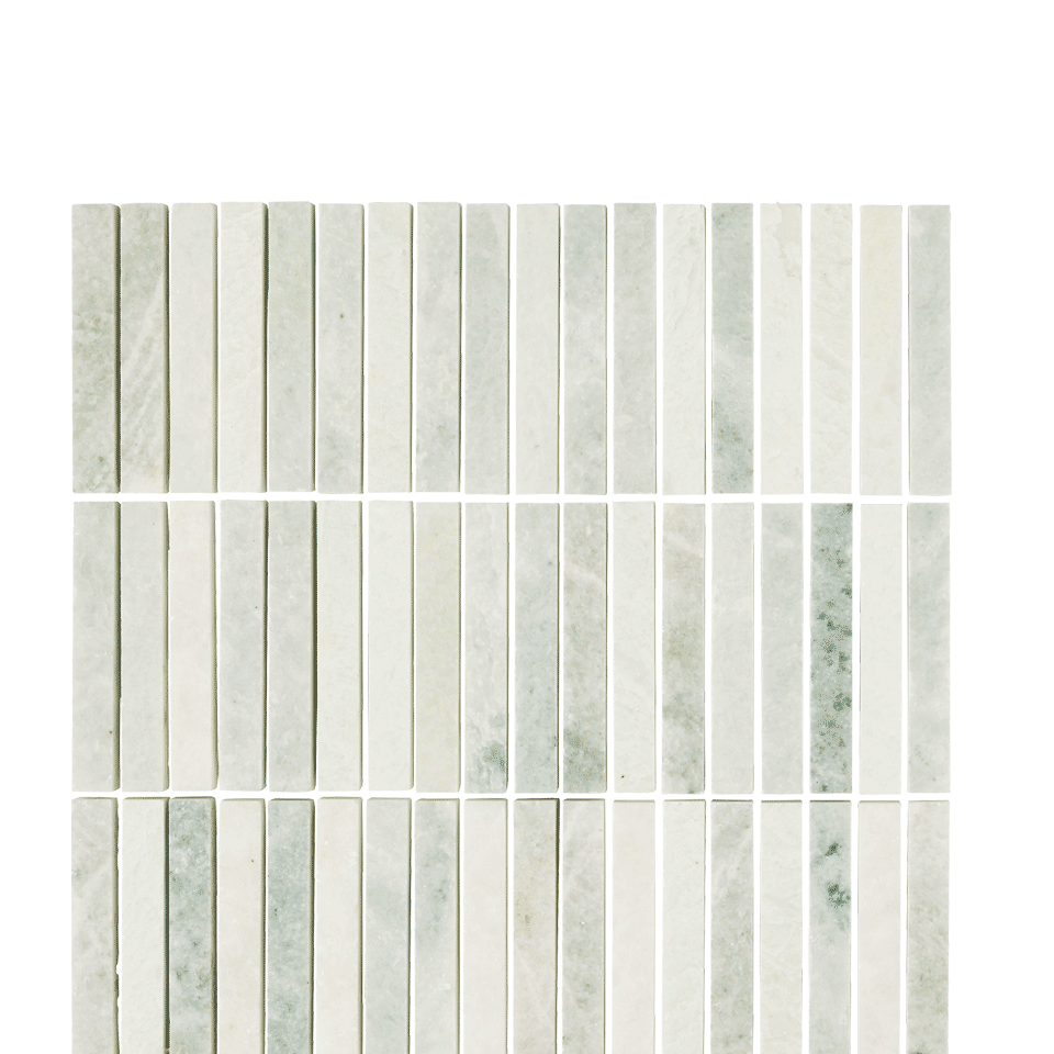 Silver Sage KitKat Stone Mosaic
