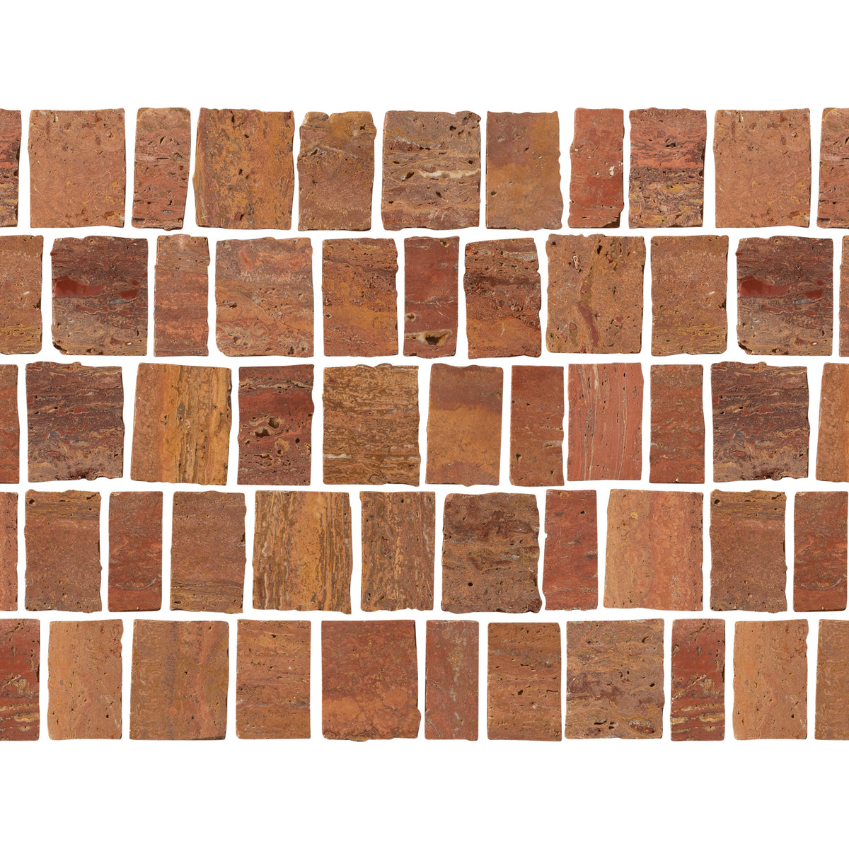 Scarpa Artisian Red Travertine Stone Mosaic