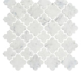 Arabesque Carrara Tumbled Stone Mosaic