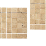 Travertine Cream White Stone Mosaic