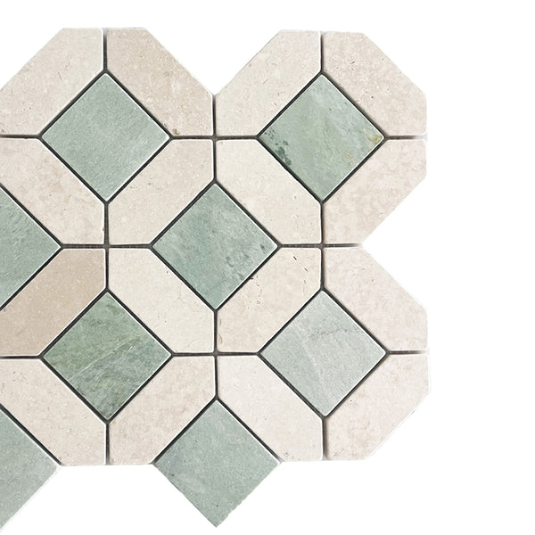 Marrakech XL Silver Sage Stone Mosaic