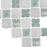 Notre Dame Carrara & Taj Green Stone Mosaic