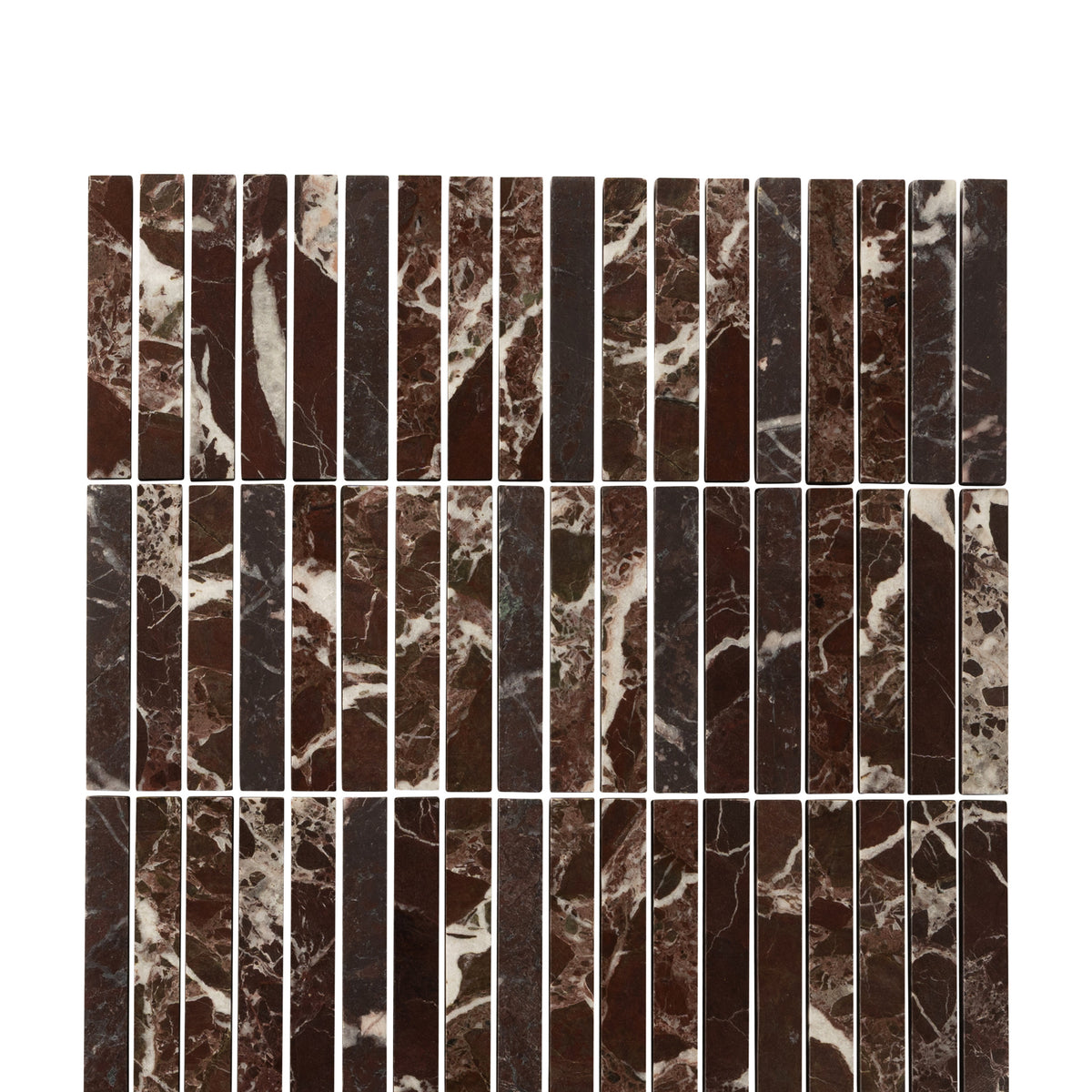 Rosso Levanto Kitkat Stone Mosaic