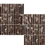 Rosso Levanto Kitkat Stone Mosaic