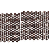 Rosso Levanto Penny Round Stone Mosaic